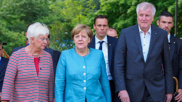 Merkel, Seehofer und Hasselfeldt in Banz