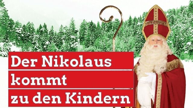 Der Nikolaus kommt nach Weiherhof zu den Kindern