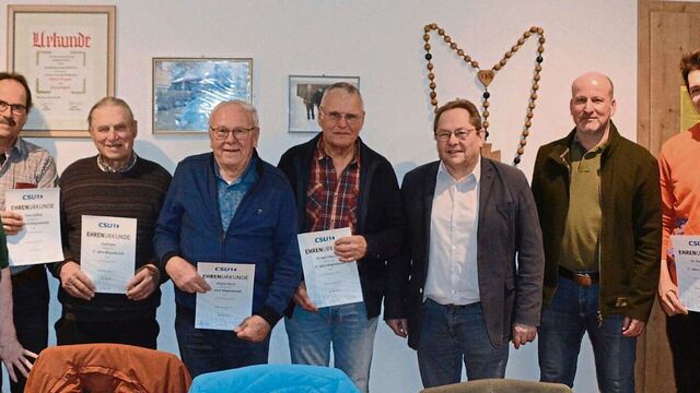 Ehrungen der langjährigen Mitglieder