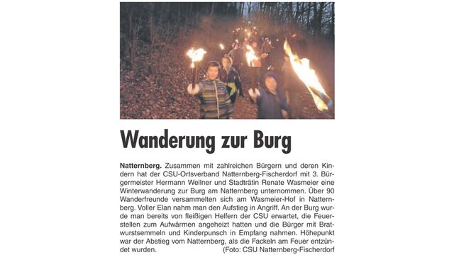 Wanderung zur Burg
