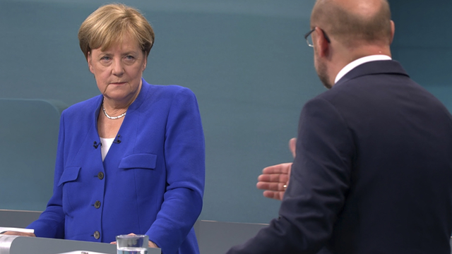 TV Duell Angela Merkel