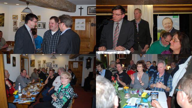 Fotocollage Wahlkampfversammlung Morlesau
