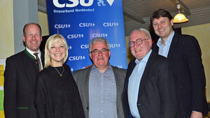 (v.l.n.r.) Martin Sailer, Carolina Trautner, Alfred Wagner, Heinz Liebert, Dr. Michael Higl