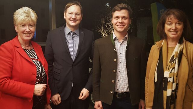 Verkehrsminister Reichhart mit Pirmin Joas