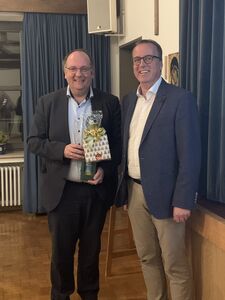 CSU-Vorsitzender Herbert Lichtinger, Kaminkehrer und Energieberater Holger Frischhut