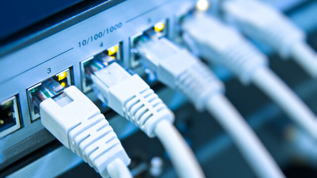 Internet Angeschlossene Internet-Datenkabel