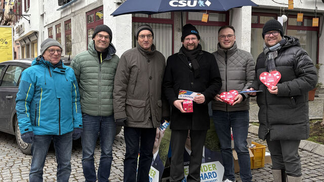 Gruß zum Valentinstag CSU-Stand am Wätteplatz