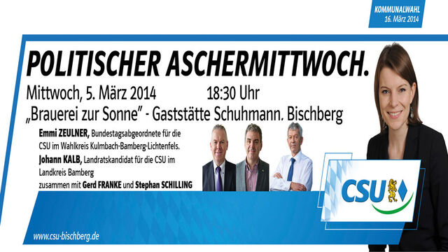 facebook Veranstaltungs headline1 Politischer Aschermittwoch 2014