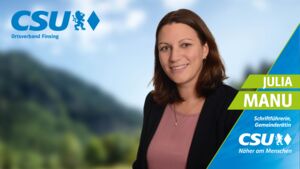Julia Manu, Schriftführerin CSU Finsing