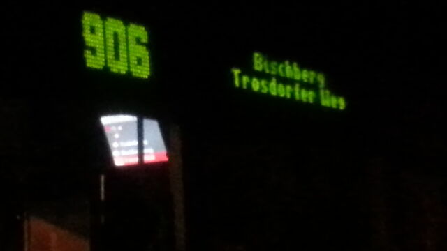 Erste Abendbusfahrt