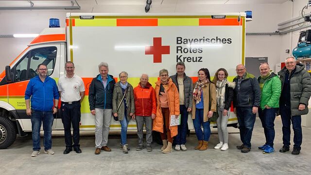 Besuch der neuen BRK-Rettungsleitstelle in Kappel durch Mitglieder der Pfrontener CSU