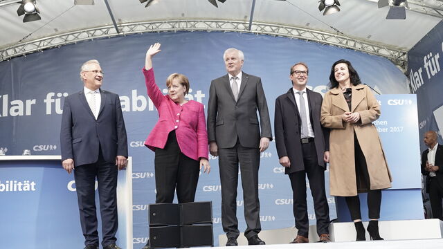 Endspurtkundgebung Angela Merkel in München Endspurtkundgebung Angela Merkel in München
