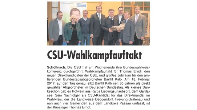 CSU-Wahlkampfauftakt