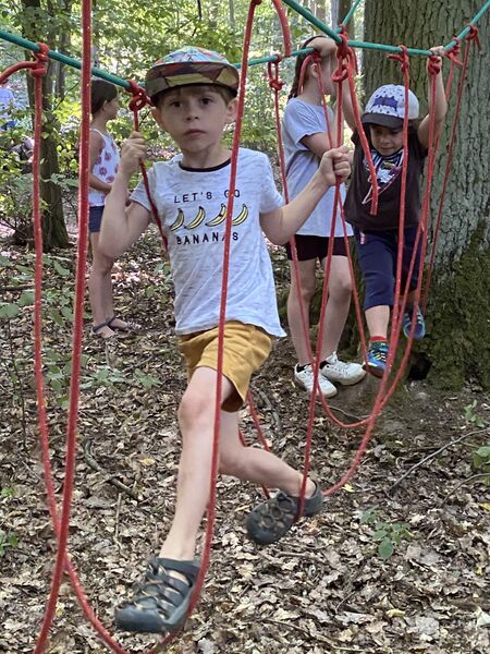 Ferienspaß der Gemeinde Dittelbrunn Den eigenen Klettergarten geschaffen