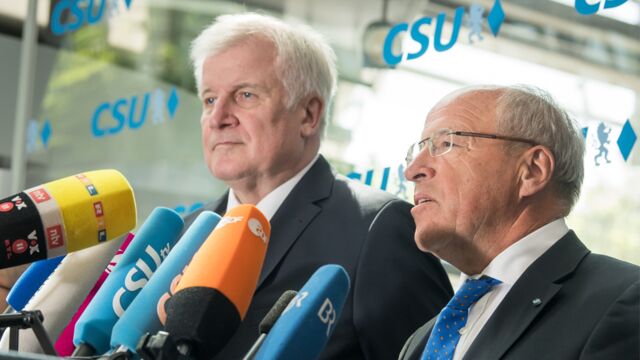 Horst Seehofer und Alfred Gaffal Horst Seehofer und Alfred Gaffal