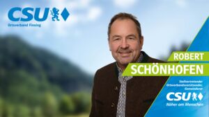 Robert Schönhofen, stellvertretender Ortsverbandsvorsitzender CSU Finsing