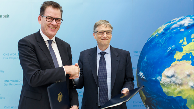 Gerd Müller und Billl Gates