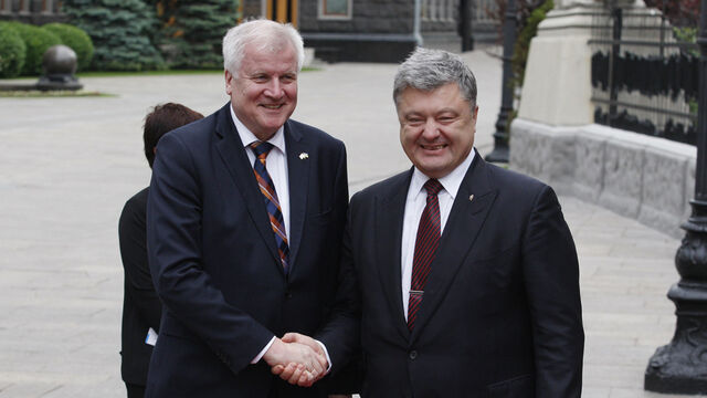 Seehofer und Poroschenke Seehofer und Poroschenke