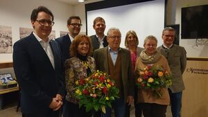 Verabschiedung von Dr. Christian Moser, Christa Katzdobler, Hermann Peter und Beatrix Götzer