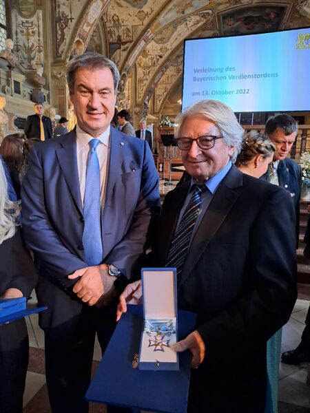 Verleihung Bayerischer Verdienstorden für Franz Gebhardt