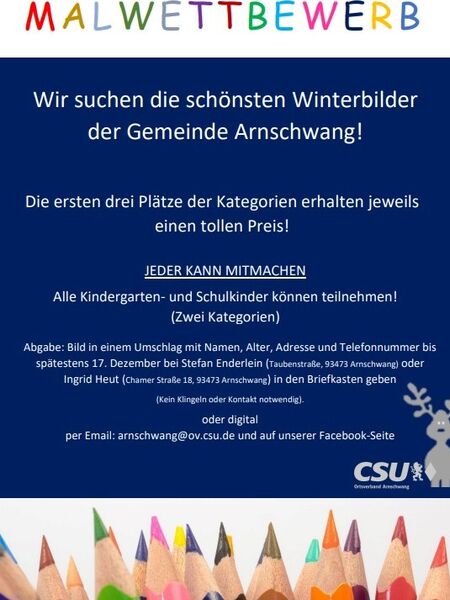 Flyer Malwettbewerb 2021