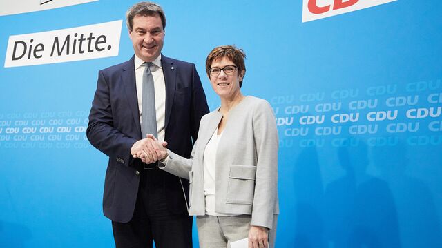 Markus Söder und Annegret Kramp-Karrenbauer Markus Söder und Annegret Kramp-Karrenbauer