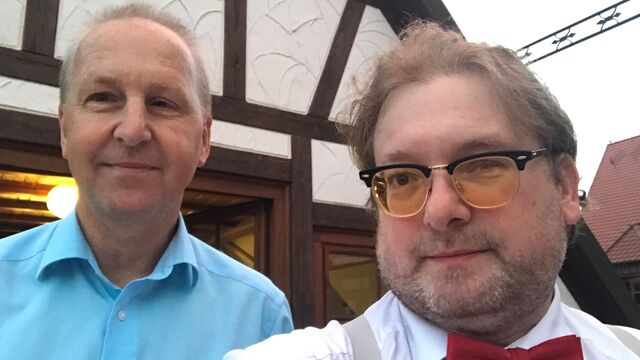 v.l.: CSU-Ortsvorsitzender Detlef Heim und Referent Matthias J. Lange