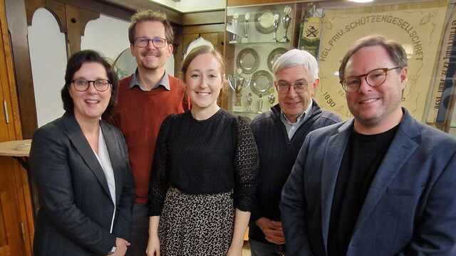 Stadtratsfraktion v.l.n.r.: Claudia Mayer, Marc Hübler, Jasmin Sommerweiß, Dr. Klaus Adams, Mathias Hotz
